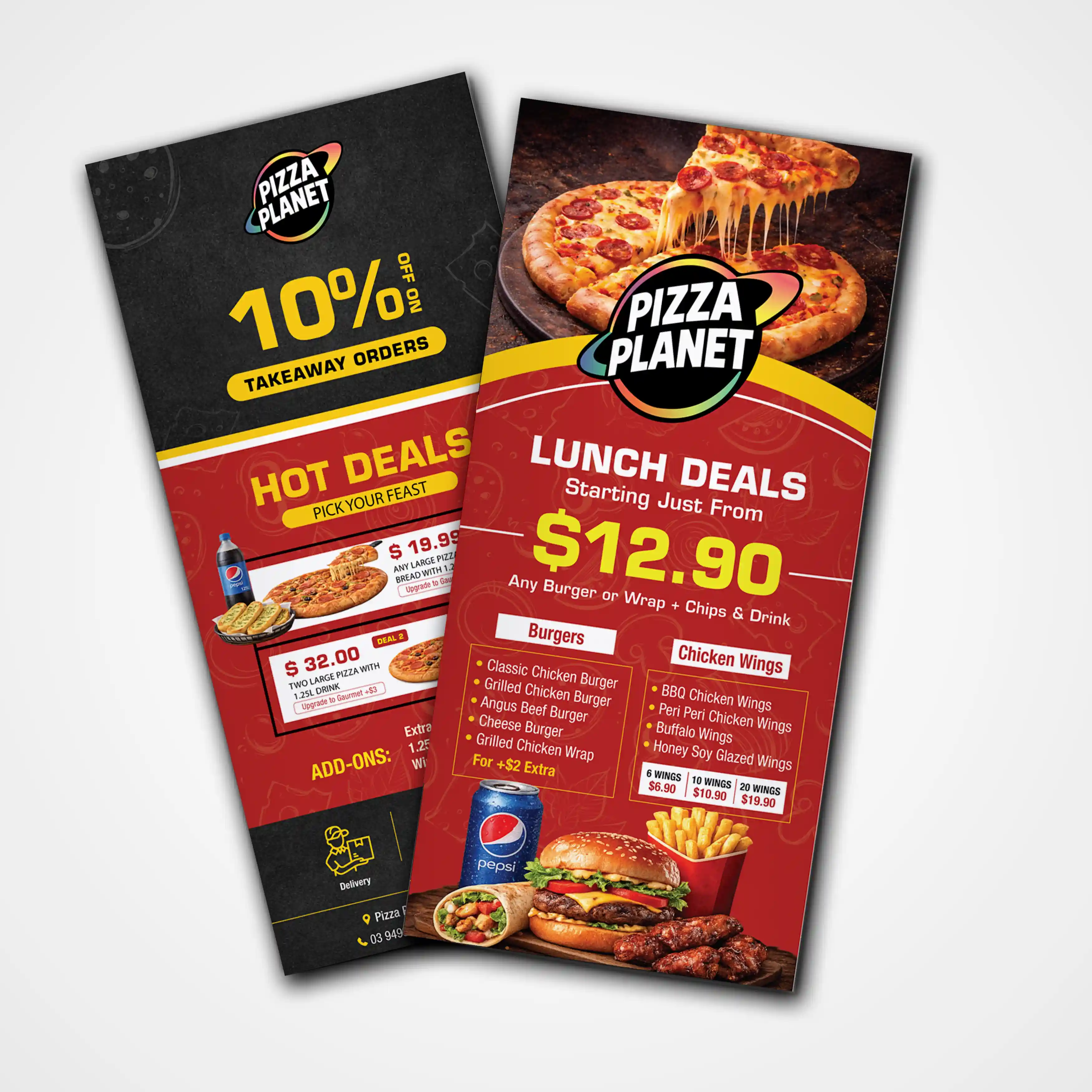 Z-Fold Restaurant Menu