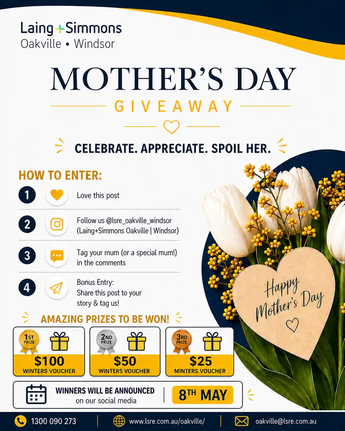 Mother Day Giveaway | Laingandsimmons - Oakville ● Windsor